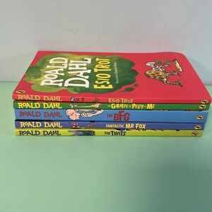 Roald Dahl Set of 5 Books Lot, Kid Books Age 8-12 Years old